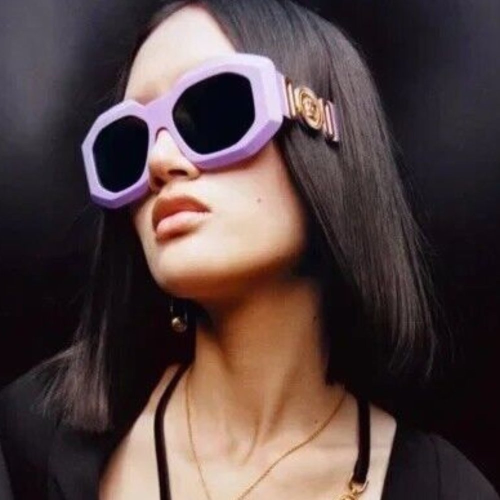 NEW VERSACE MEDUSA SUNGLASSES VE4424U 5366/87 PURPLE VERSACE MOD 4424U 536687 - Picture 1 of 7